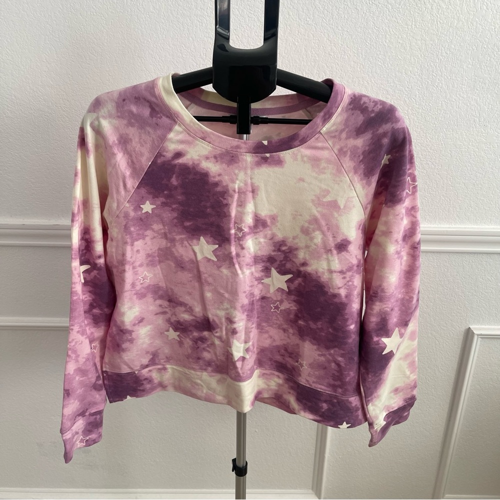 Wildfox Purple and Cream Star Sweatshirt